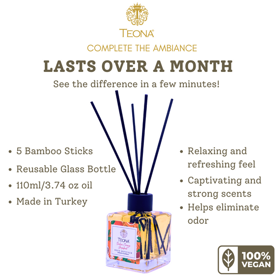 Teona Sicilian Orange Grapefruit Reed Diffuser